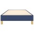Estructura de cama sin colchón tela azul 80x200