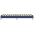 Estructura de cama sin colchón tela azul 80x200