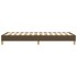 Estructura de cama sin colchón tela marrón oscuro 90x200