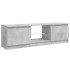 Mueble de TV con luces LED gris hormigón 120x30x35,5