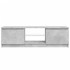 Mueble de TV con luces LED gris hormigón 120x30x35,5