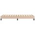 Estructura cama sin colchón cuero sintético capuchino 90x200