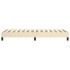 Estructura de cama sin colchón tela crema 90x200