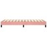 Estructura de cama sin colchón terciopelo rosa 100x200
