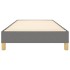 Estructura de cama sin colchón tela gris oscuro 90x200