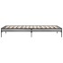 Estructura cama madera ingeniería metal gris Sonoma 90x190