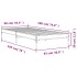 Estructura cama madera ingeniería metal gris Sonoma 90x190