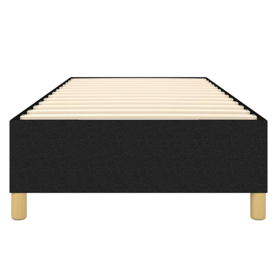 Estructura de cama sin colchón tela negro 100x200