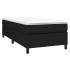 Estructura de cama sin colchón tela negro 100x200