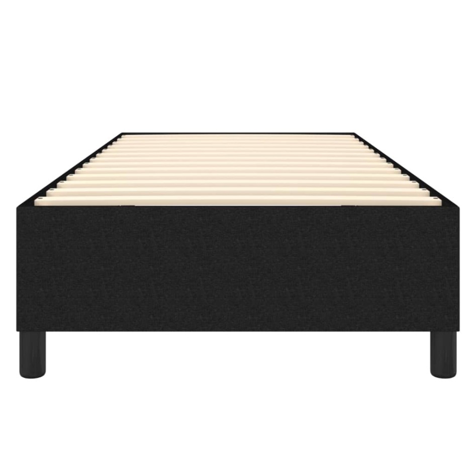 Estructura de cama sin colchón tela negro 100x200