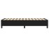 Estructura de cama sin colchón tela negro 100x200