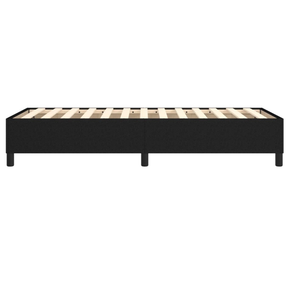 Estructura de cama sin colchón tela negro 100x200