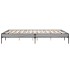Estructura cama madera ingeniería metal gris Sonoma 150x200