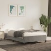 Estructura de cama de terciopelo gris claro 120x200 cm