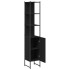 Armario de baño madera de ingeniería negro 33x33x185,5