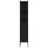 Armario de baño madera de ingeniería negro 33x33x185,5