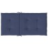 Cojines para silla con respaldo bajo 6 uds tela azul