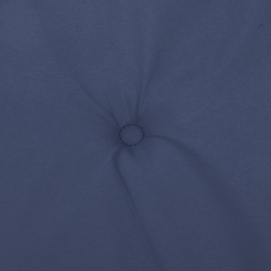 Cojines para silla con respaldo bajo 6 uds tela azul