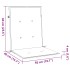 Cojines para silla con respaldo bajo 6 uds tela azul