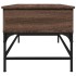 Mesa de centro madera ingeniería metal roble marrón