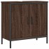 Armario lavabo baño madera ingeniería roble marrón 60x30x60