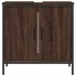 Armario lavabo baño madera ingeniería roble marrón 60x30x60