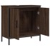 Armario lavabo baño madera ingeniería roble marrón 60x30x60
