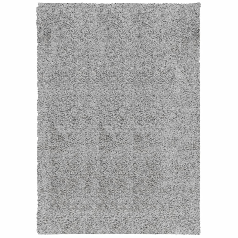 Alfombra peluda de pelo largo moderna PAMPLONA gris 160x230