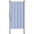Persiana enrollable exterior tela acero azul blanco 100x270