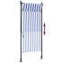 Persiana enrollable exterior tela acero azul blanco 100x270