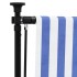 Persiana enrollable exterior tela acero azul blanco 100x270