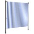 Persiana enrollable exterior tela acero azul blanco 150x270
