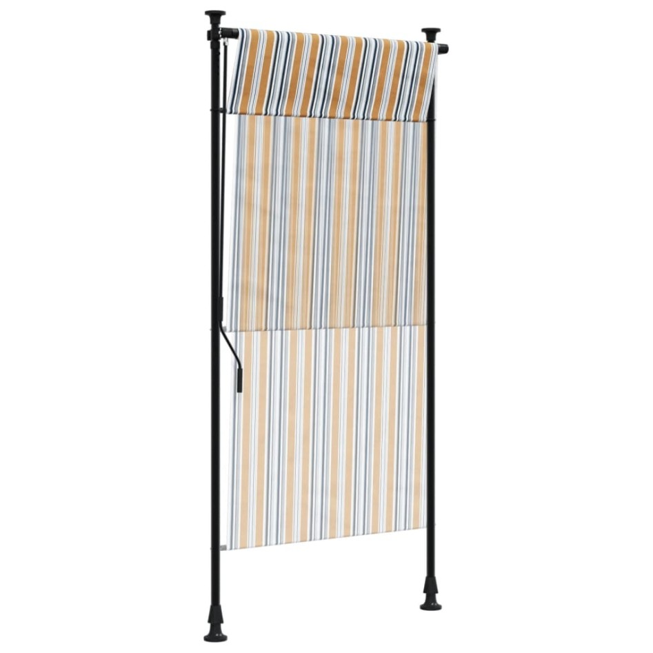 Persiana enrollable exterior tela acero amarillo y