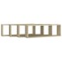 Estante cubo pared 4uds contrachapado roble Sonoma