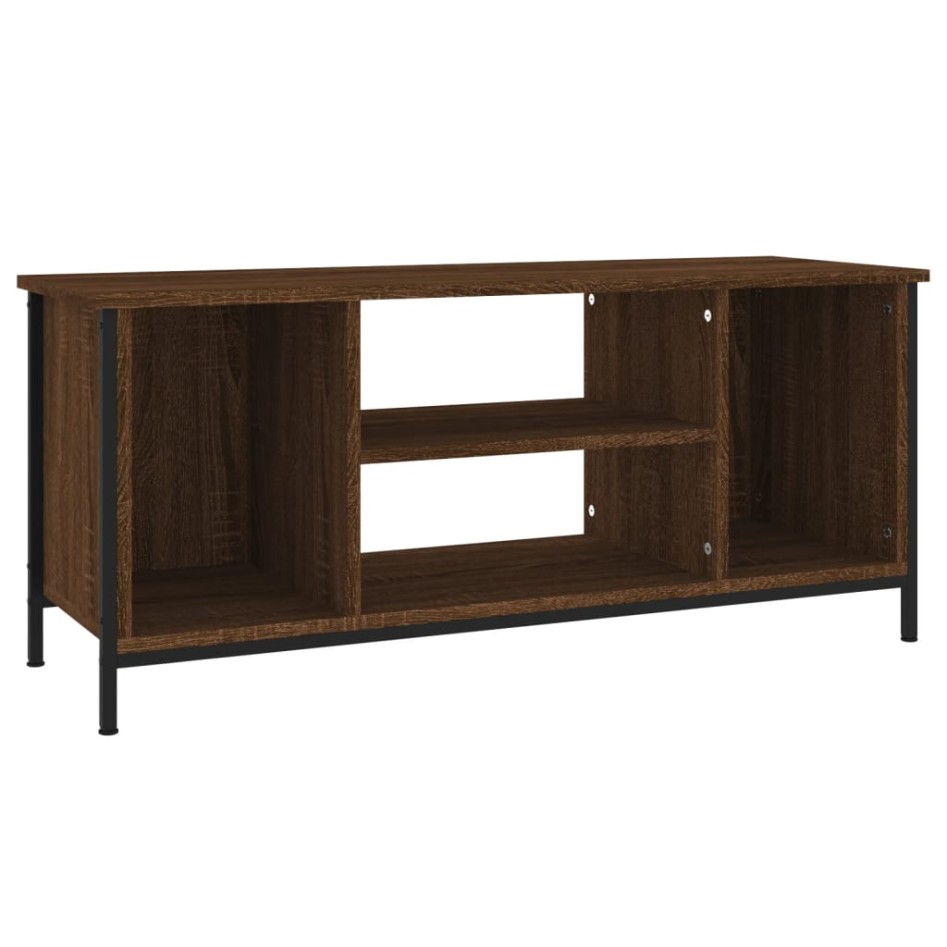 Mueble para TV madera contrachapada roble marrón 102x35x45