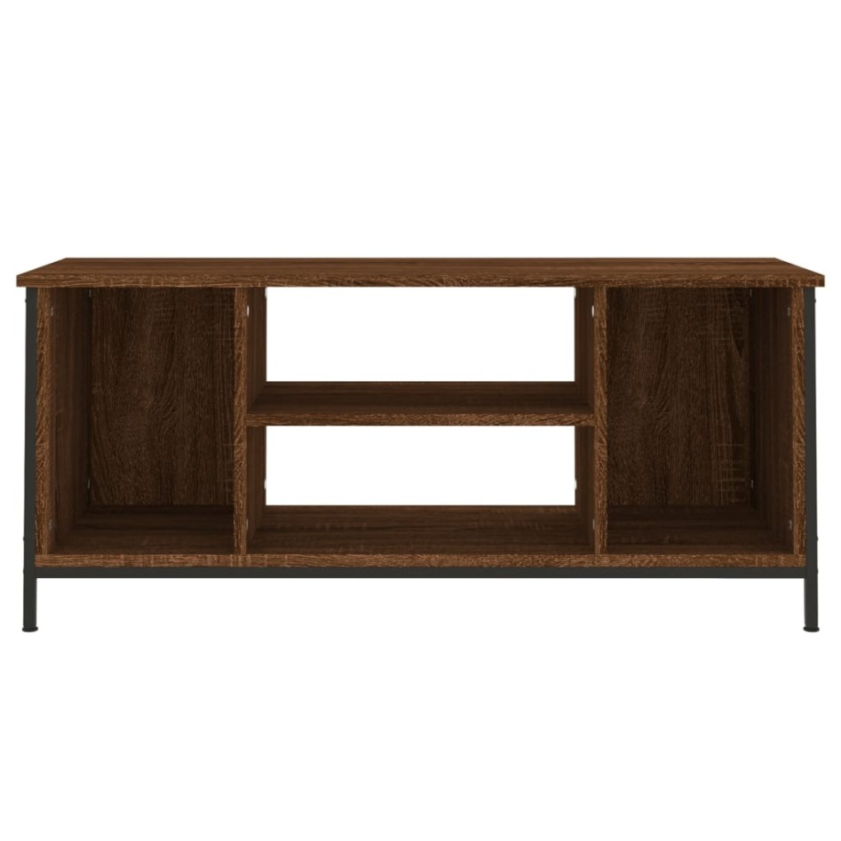 Mueble para TV madera contrachapada roble marrón 102x35x45