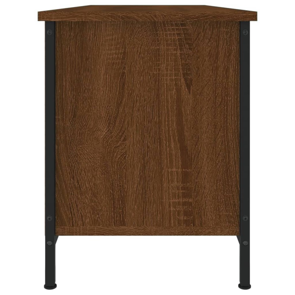Mueble para TV madera contrachapada roble marrón 102x35x45