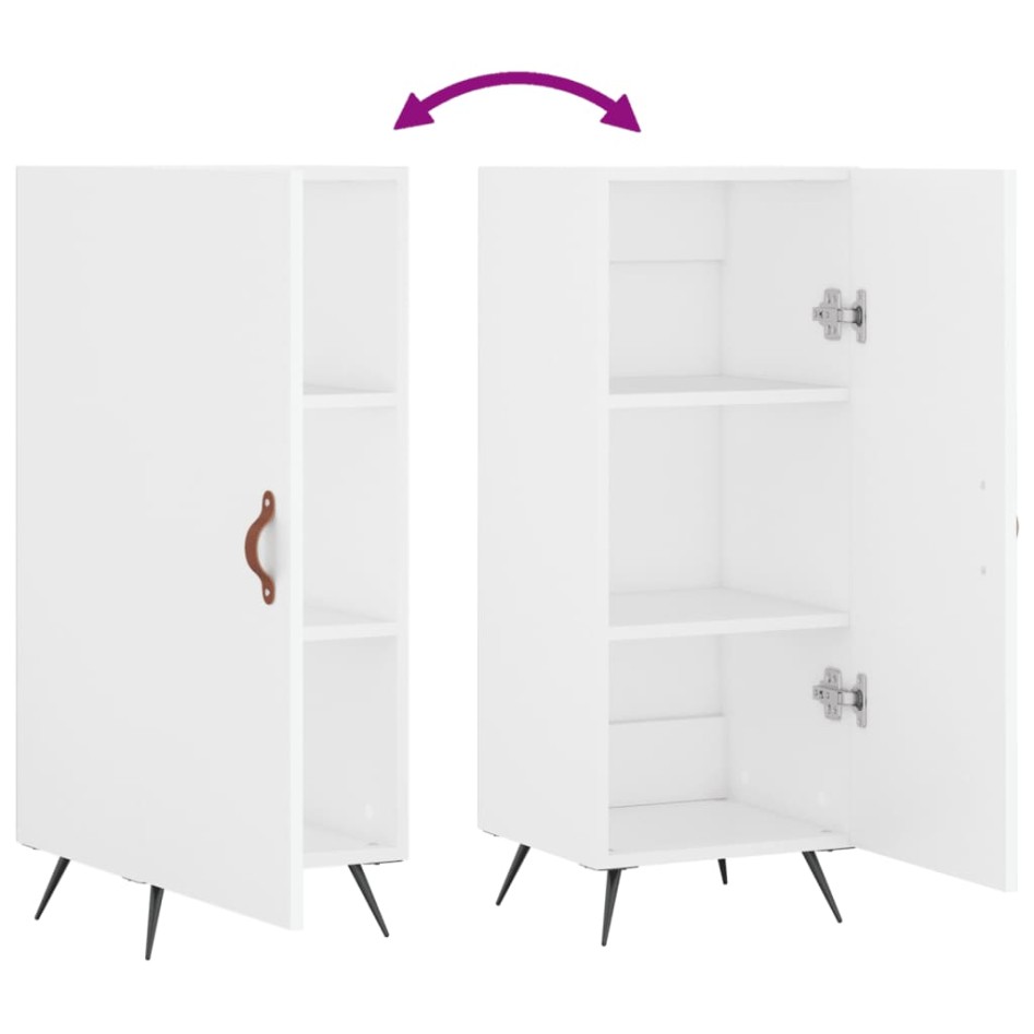 Aparador madera de ingeniería blanco 34,5x34x90