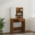 Tocador con LED color roble ahumado 74,5x40x141
