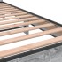 Estructura cama madera ingeniería metal gris Sonoma 75x190
