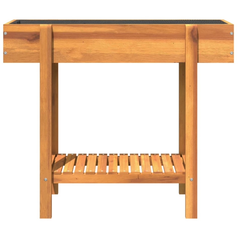 Jardinera arriate madera maciza de acacia 90x30x75