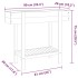 Jardinera arriate madera maciza de acacia 90x30x75