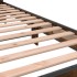 Estructura cama madera ingeniería metal roble ahumado 90x200