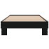Estructura de cama madera de ingeniería y metal negra 90x190