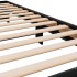Estructura de cama madera de ingeniería y metal negra 90x190