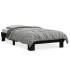 Estructura de cama madera de ingeniería y metal negra 75x190