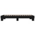 Estructura de cama madera de ingeniería y metal negra 75x190