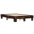 Estructura cama madera ingeniería metal roble ahumado