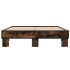 Estructura cama madera ingeniería metal roble ahumado