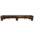 Estructura cama madera ingeniería metal roble ahumado